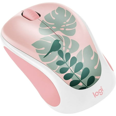 Logitech - Design Collection Limited Edition Wireless 3-button Ambidextrous Mouse with Colorful Designs - Chirpy Bird