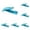 Blue 6PCS, variant on Reusable Kit For Cake Frosting Decoration Pen Tool Kit Bag DIY Cake Deco Tools Kit
