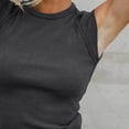 thumbnail image 6 of Knit Tank Tops For Women，Plus Size Tank Tops Crewneck Tank Top Women Linen Tops Lightweight Linen Tank Tops Loose Fit Cami Loose Fit Camisole Sleeveless Cotton Tops Racerback Tank Tops, 6 of 9