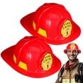 thumbnail image 1 of FELTECHELECTR 2 piezas de sombrero de bombero, casco de bombero para cosplay de adulto, accesorio de disfraz de bombero, 1 of 5