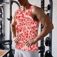 thumbnail image 5 of Gukieu Beef1 Print Men's Quick Dry Fitness Vest, Round Neck Sleeveless Fitness Bodybuilding Top-4X-Large, 5 of 7