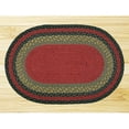thumbnail image 3 of Earth Rugs C-238 Burgundy / Olive / Charcoal Round Braided Rug 5.75 Feet x 5.75 Feet, 3 of 3
