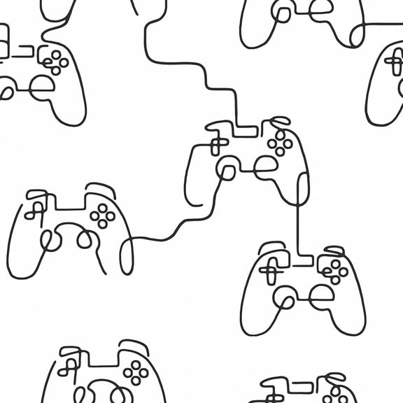 NEXT Gamer Doodle Black & White Wallpaper