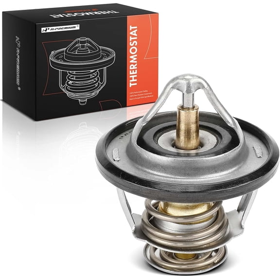 A-Premium Engine Coolant Thermostat Compatible with Toyota 4Runner, Yaris, Supra, Echo, Previa, Prius, T100, Tacoma & Lexus IS300, GS300, SC300 & Mitsubishi Lancer, Outlander & Scion xA, xB