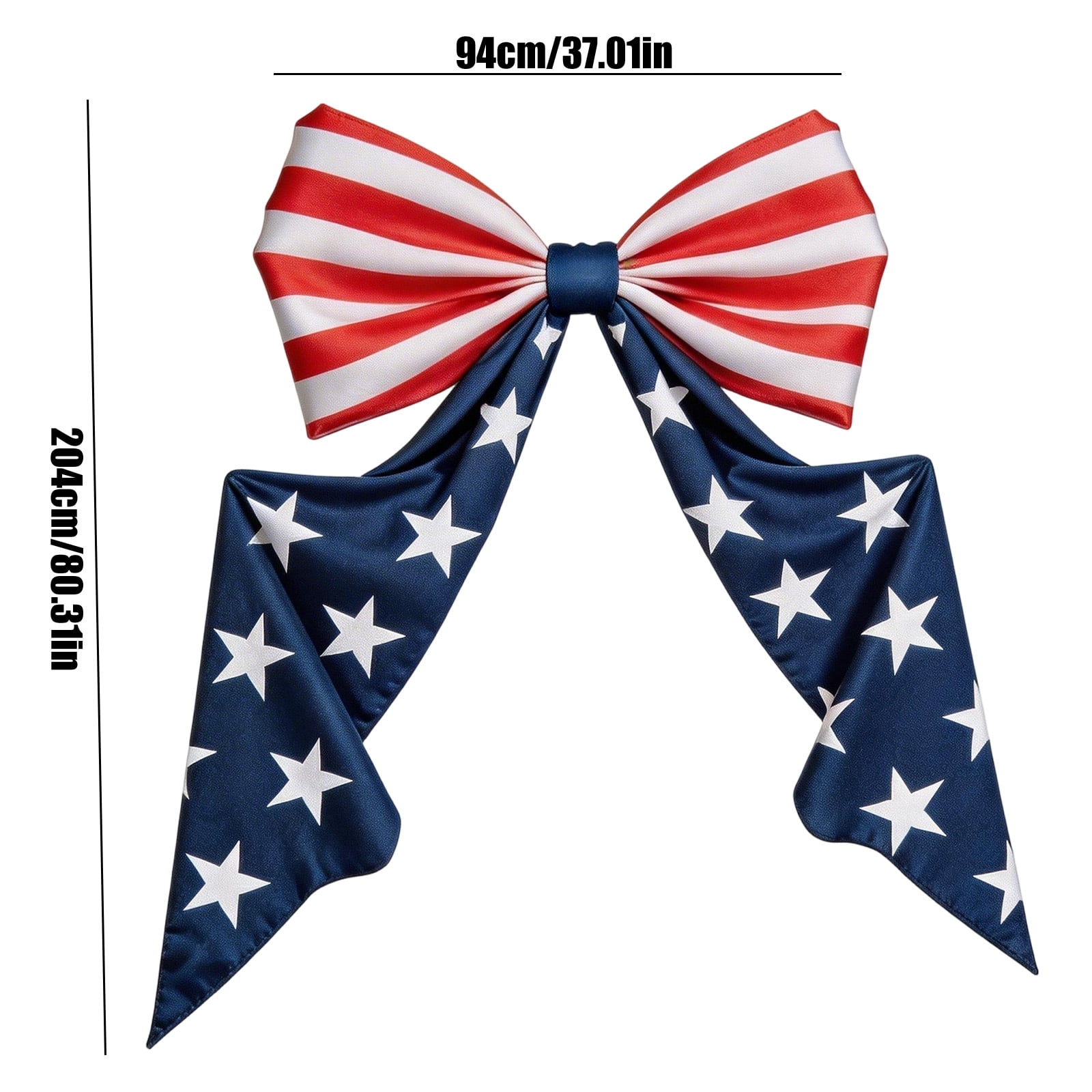 Giant Patriotic Bow Decor USA 250th Anniversary 4th of July American Flag Red White and Blue Large Bows for Front Door Independence Day Party Backdrop Decorations Christmas Tree Topper