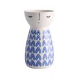thumbnail image 1 of Jarrón moderno de cerámica para niña, florero pintado a mano, jarrón de porcelana con retrato de cabeza, jarrones de mesa, decoración del hogar, regalos de boda Ormromra 2028229-4, 1 of 9