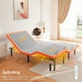 thumbnail image 3 of ESHINE Split King Adjustable Bed Frame - 12 inch Hybrid Memory Foam Mattress, with Massage, Wireless Remote, USB, Under Bed Night Light, Head and Foot Incline, 3 of 13
