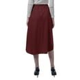 thumbnail image 4 of Moomaya Women Gathered Skirt w/ Pockets Elastic Waist Solid Flowy Summer Skirts, 4 of 6