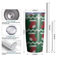 thumbnail image 6 of Christmas 20oz Stainless Steel Mobile Tumbler – Vacuum Insulated Coffee Mug with Lid, Spill-Proof Travel Cup for Hot & Cold Drinks, 6 of 7