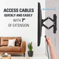 thumbnail image 3 of Plannu MD2104 Extension Avancée Inclinaison Complète Support Mural pour TV 42-70 Pouces VESA 600x400mm, MD5605 Support Réglable pour Fire TV, Apple TV, Roku 3 Streaming Media, 3 of 4