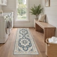 thumbnail image 6 of UERMEI 2x6 Washable Runner Rugs for Hallway, Modern Vintage Non Slip Indoor Rug for Entryway Doormats Bedroom Kitchen, Vacuum-Friendly Home Decor Carpet, Beige Brown, 6 of 10