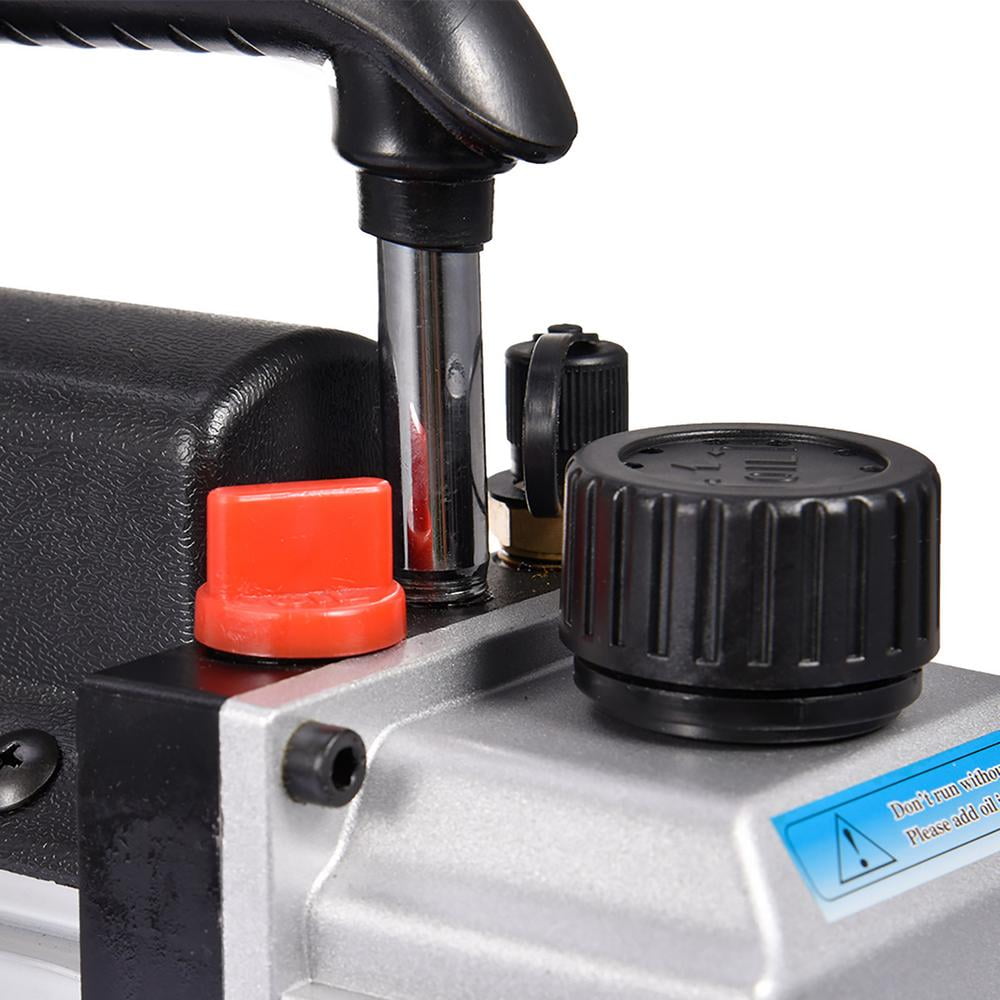 Flylapdo Automotive Vacuum Pump 4 CFM Single Stage Vacuum Pump 1/4HP Pump for Maintaining Air Conditioning Systems 110V No Oil Included adaptable