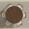 thumbnail image 3 of Dovelina 52" Wooden Round Table for 4，Modern Dining Kitchen for Dining Room Kitchen,Walnut, 3 of 9