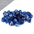 thumbnail image 3 of Blue Ridge Brand Reflective Fire Glass Diamonds - Professional Grade Fire Pit Glass - 1" Reflective Glass for Fire Pit and Landscaping - Bulk and Contractor Quantities Available, 3 of 5