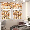 thumbnail image 2 of Squirrel Kitchen Curtains Window Curtains Elegant Curtains for Living Room, Fall Leaves Rod Pocket Short Tier Curtain for Room Decorative Curtains Valance, 2 of 6