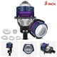 thumbnail image 5 of 3 Inch Headlight Laser Lens High+Low Beam Bi LED Fog Lights Projector Universal H4 H7 9005 9006 Fog Lamp 6000K White, 5 of 5