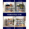thumbnail image 6 of Kitsure 3-Tier Shoe Rack for Closet, Sturdy Shoe Organizer, 27.6" x 11.8" x 22.6", Black, 6 of 6