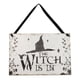 thumbnail image 2 of Decoraciones de Halloween, letrero de madera de bruja de Halloween, placa de madera de bruja, letrero de madera de bruja de Halloween, integración perfecta, 2 of 10