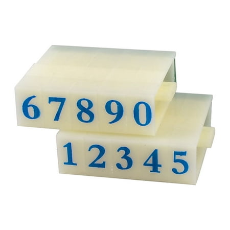 Unique Bargains Plastic Digits Arabic Numerals Numbers Stamp School Office Students Stationery Green