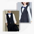 thumbnail image 5 of EKIND Men's Pre-tied Bowties Formal Satin Solid with Adjustable Neck Band,Gift Idea For Men And Boys (Navy Blue), 5 of 7