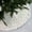 White, variant on YIMWNYI Plush Christmas Tree Skirts, 35.4 inches Luxury Star Print Faux Fur Xmas Tree Base Cover Mat with Gold Star for Xmas New Year Home Party Decorations
