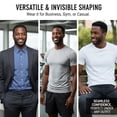 thumbnail image 6 of 3Pcs Men's Seamless Compression Shapewear Tank Top, Tummy Control Slimming Body Shaper Vest, 6 of 7