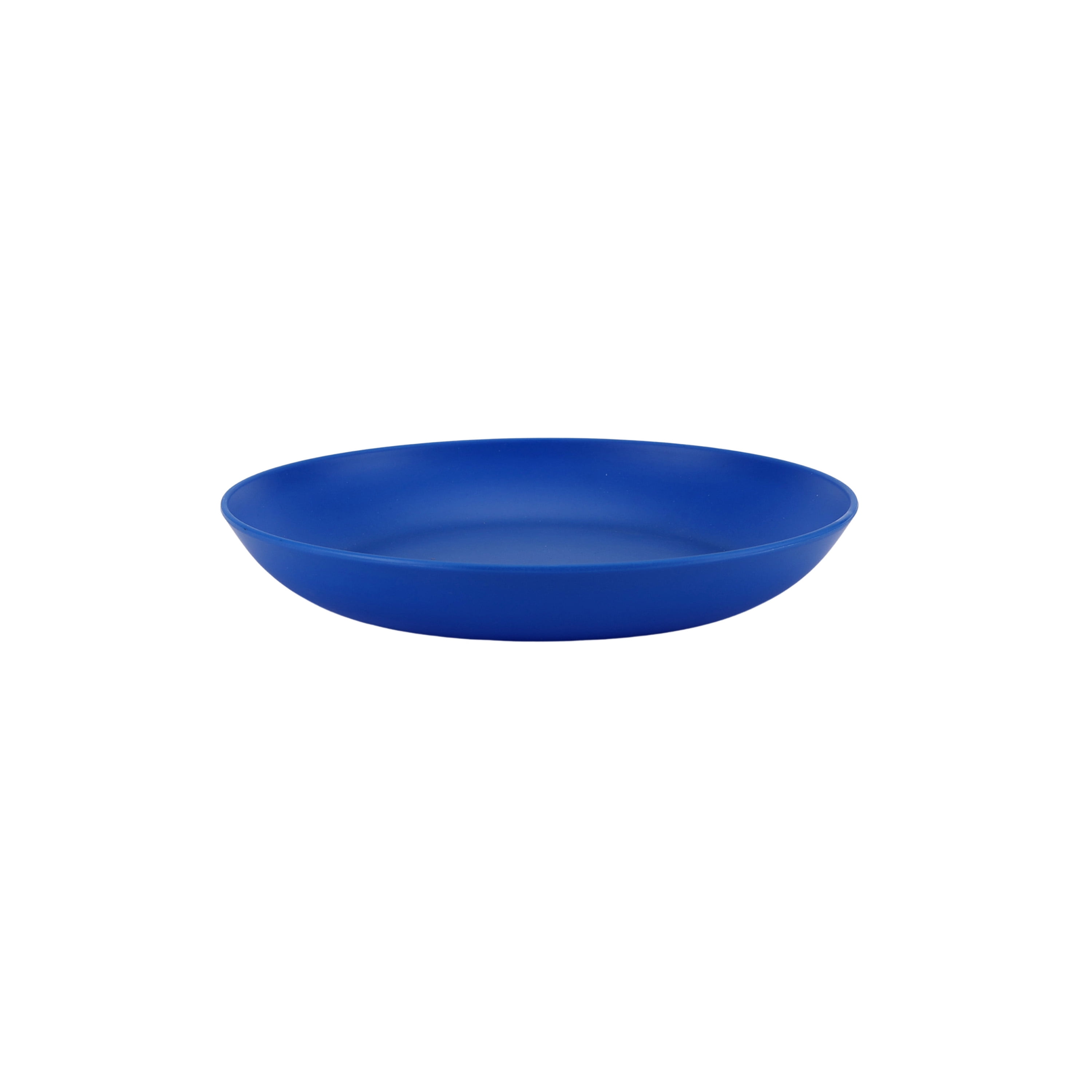 Your Zone 7.5 in Blue Plastic Round Kids Plate