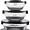 Black, variant on Glass Food Storage Containers with Snap Lids- 10 Piece Set by Chef Buddy (Black)