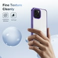 thumbnail image 4 of Compatiable with iPhone 15 Plus Case Clear, Transparent Crystal Shockproof Phone Case, Slim Anti-Scratch Hard PC + Soft TPU Back Protective Cover Bumper Non-Slip Design For iPhone 15 Plus, Darkpurple, 4 of 8