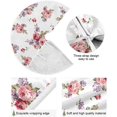 thumbnail image 2 of FMSHPON Rose Bunch Pattern Xmas Christmas Tree Skirt Stand Mat for Holiday Party Decoration Indoor Outdoor 48 inches, 2 of 6