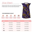 thumbnail image 3 of Balery Golden Snake And Purple Rose Camisón de princesa para niñas, pijama de algodón con mangas abullonadas, suave y bonito.-X-Large, 3 of 6