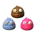 thumbnail image 1 of 9 Pcs Balle Anti-Stress Collante Caca Multicolore, 1 of 4