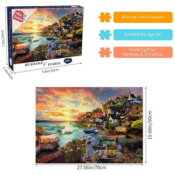 Jigsaw Puzzles for Adults 1000 Piece Puzzle for Adults 1000 Pieces Puzzle  1000 Pieces-Birds & Flowers(27.6x 19.7)
