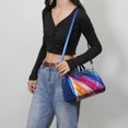 thumbnail image 2 of Bolso Cruzado Rayas Arcoiris Damas Pu Cu Lujo para Mujeres, 2 of 9
