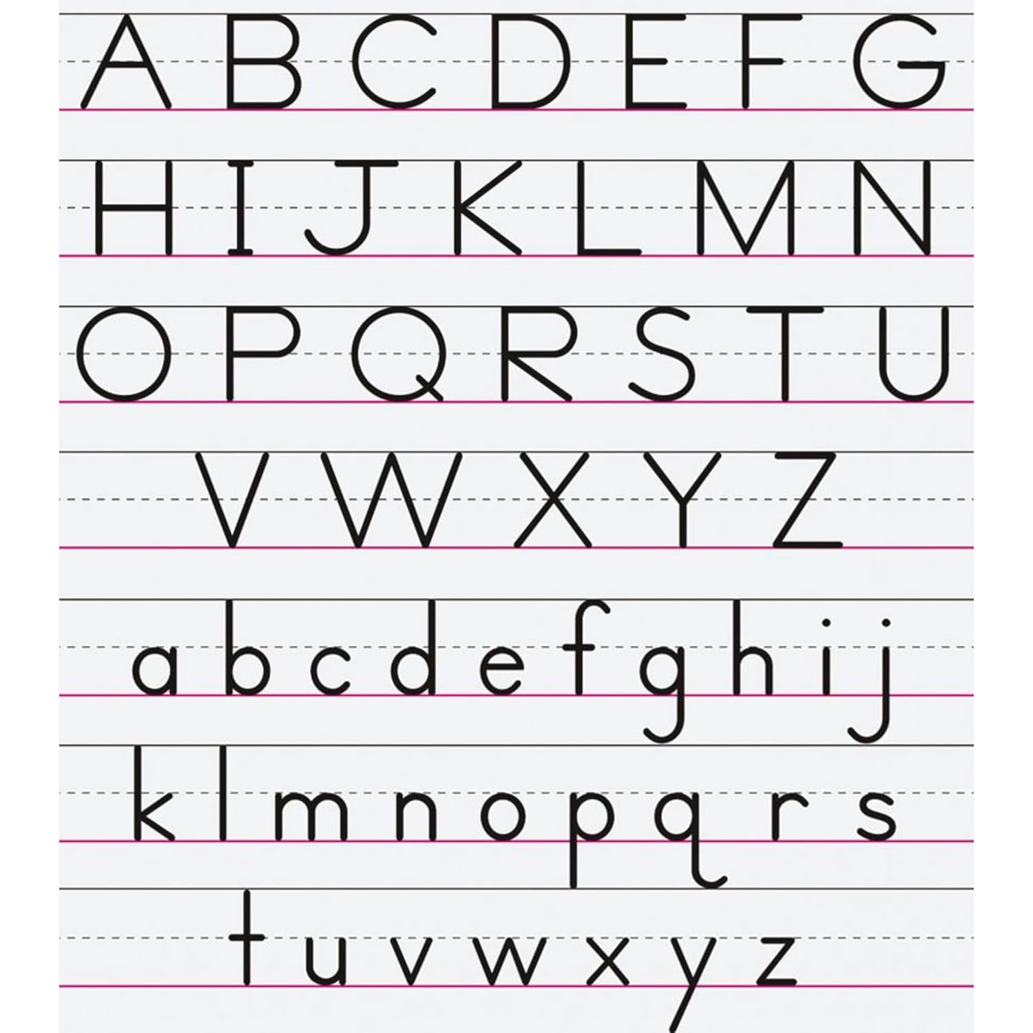 Zaner-Bloser Chart Tablet, Manuscript Cover, 2" Ruled 24" x 32", 30 Sheets