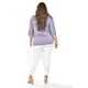 thumbnail image 3 of Blusa con detalle de encanje Roman Fashion /Tallas Extras, 242 (Lila) lila 38, 3 of 6
