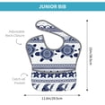 thumbnail image 4 of Hirioo Sea Underwater Turtles for Baby Waterproof Pocket Bib Adjustable Closed for Babies Toddlers with Large Pocket 6-24Months, 4 of 8