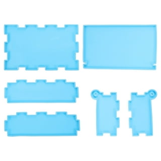 4 Packs Domino Molds and Dominoes Box Molds, CNYMANY 92 Cavities Double 12  Silicone Epoxy Resin Casting Jumbo Mold Clay Mold Storage Box Mold for DIY