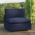 thumbnail image 3 of Commix Overstuffed Outdoor Patio Armless Chair-EEI-4902, 3 of 8