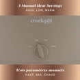 thumbnail image 4 of Crock-Pot Design Series 6-Quart Manual Slow Cooker, Alpaca Brown, 4 of 8