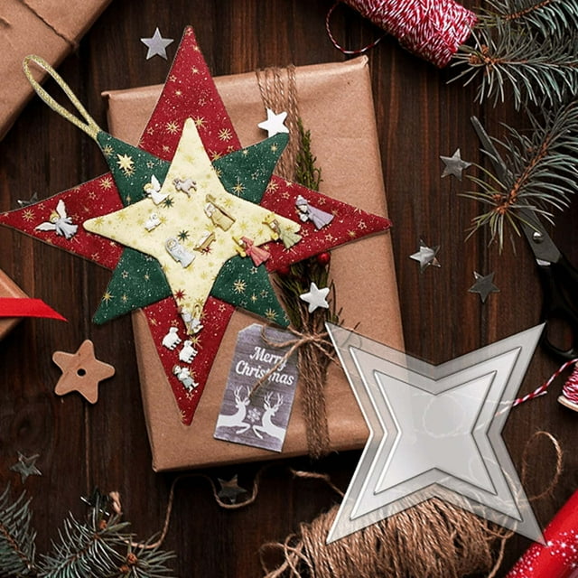 Taotanxi Clearance Sale!Christmas Patchwork Star Template Set, Christmas Patchwork Four Corner Star Template