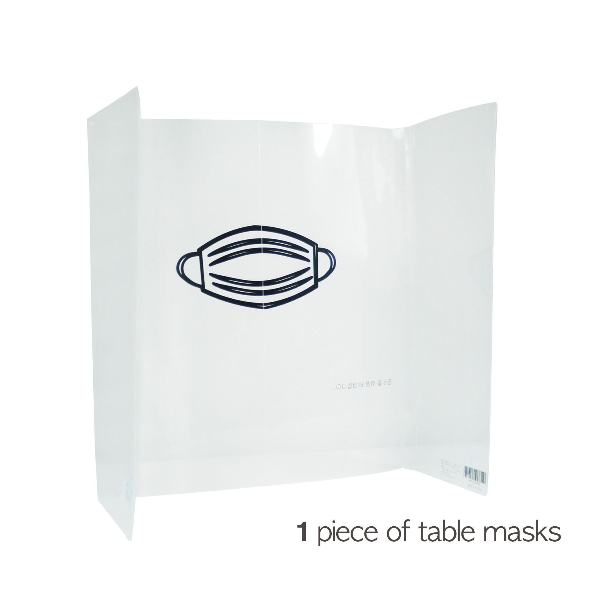 Clear Transparent Sneeze Guard Folding Portable Plastic Table Divider