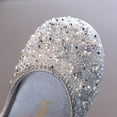 thumbnail image 6 of Otqutp Children Solid Color Shoes Fashion Spring Summer Dance Shoes Girls Dress Show Princess Shoes Round Toe Pearl Rhinestone Sequins, 6 of 9