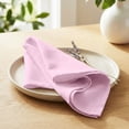 thumbnail image 2 of PurpleEssences Cloth Napkins Set of 10, 18x18 Inch, Dinner Table Decorative Napkins - Blush Pink, 2 of 6