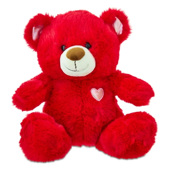 Medium Snuggly Bear Plush, Red, 12", Valentine's Day by Way To Celebrate