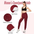 thumbnail image 4 of 1 Pack Women's Soft Joggers Athletic Warm Lounge Pants Ideal for Running Yoga Workout Sweatpants with Pockets Drawstrings, 4 of 7
