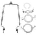 thumbnail image 3 of Miangastore Silver Iron Lamp Harp Set for Table Lamp with Nickel-Plated Metal Head and Adjustable Height for, 3 of 8