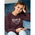 thumbnail image 2 of Brooklyn 1987 College Style Sweatshirt Women -Image by Shutterstock, Female 4X-Large, 2 of 4