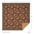 thumbnail image 5 of VHC Brands Millsboro Queen Quilt 94Wx94L Log Cabin Country Rustic Lodge Design, Burgundy, 5 of 5
