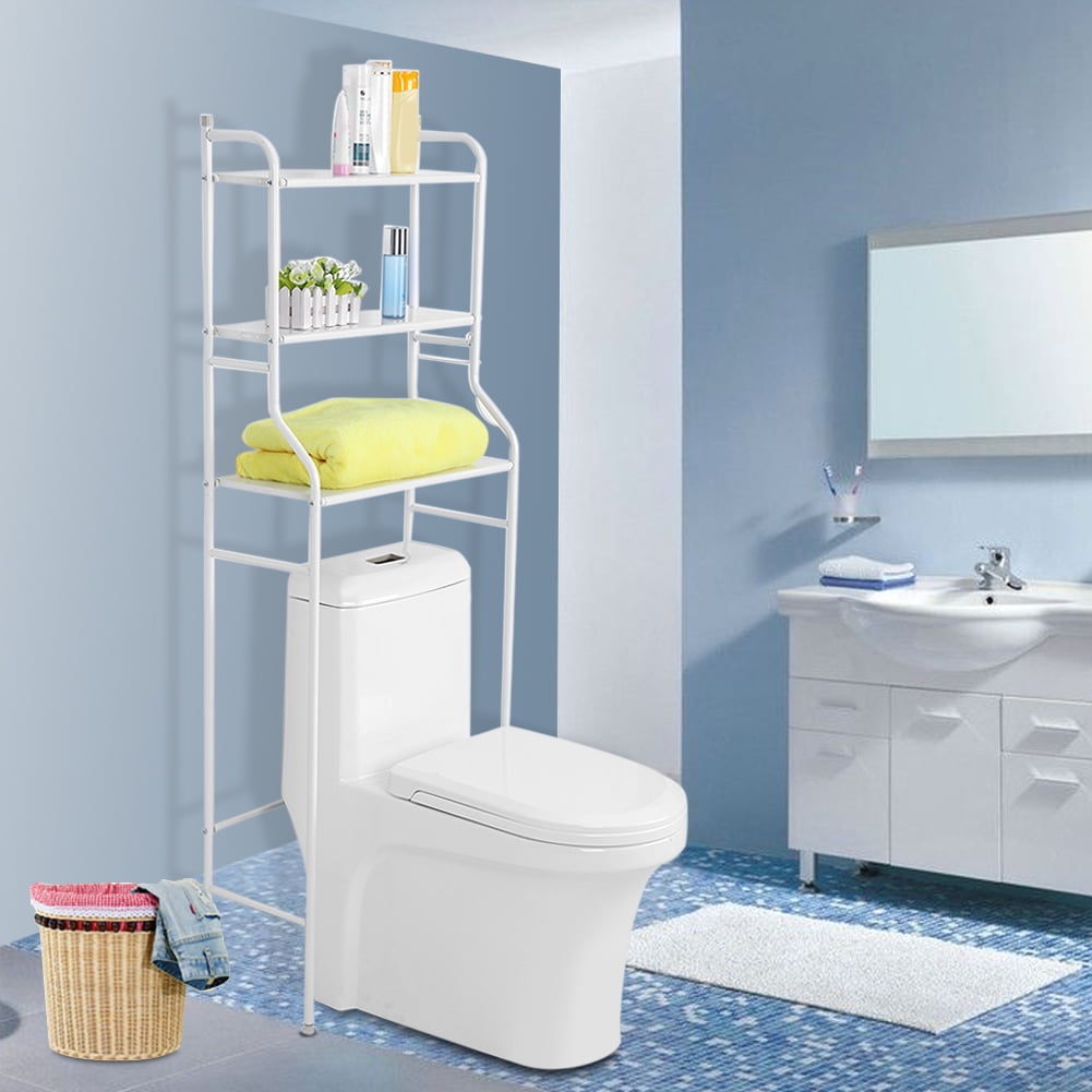 Garosa Over Bathroom Rack, Toilet Storage Shelf, 3Tier Iron Toilet
